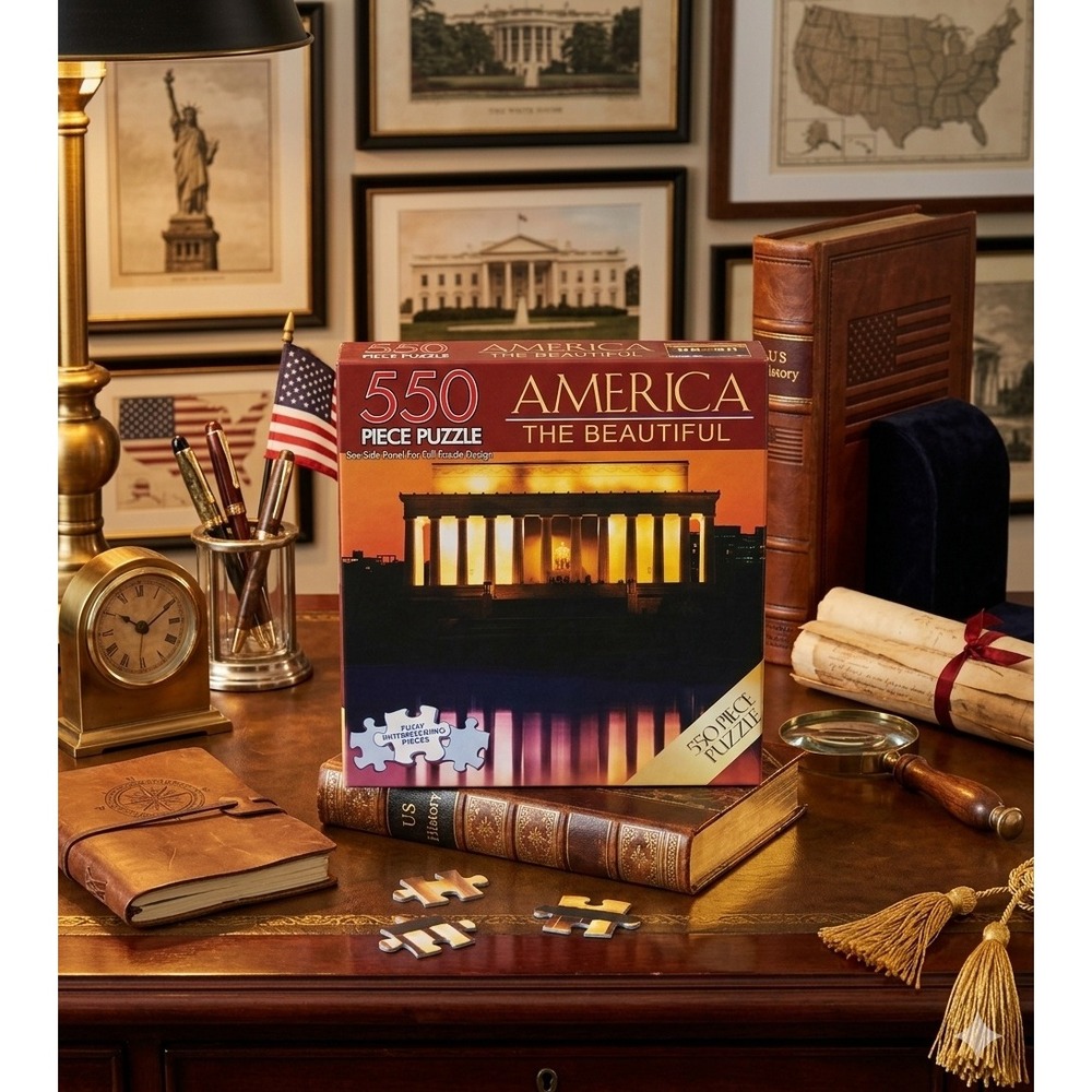 America The Beautiful Lincoln Memorial 550 Piece Jigsaw Puzzle Dalmatian Press